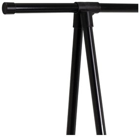 Suport pentru haine negru cu roți din metal 84x43x156 cm – Casa Selección