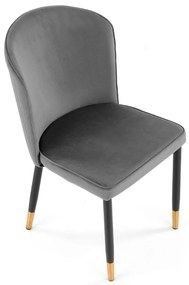 Scaun de bucaterie Dio, gri/negru