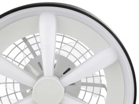 Ventilator LED RGBW de tavan cu lumină Brilliant GAIANO LED/48W/230V negru + telecomandă
