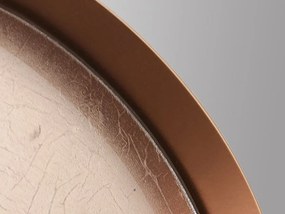 Decoratiune perete din inele metalice cu oglinda si sticla Malmo