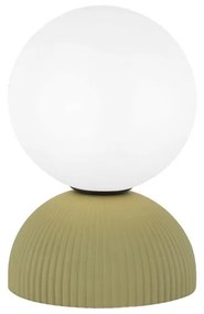 Veioza din ceramica, Design Minimalist, PLASTER GREEN, ZB-2589