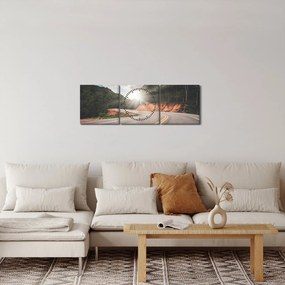 Tablou - Drum start (cu ceas) (90x30 cm)