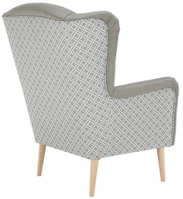 Scaun de design, ţesătură, capuccino/model, BELEK