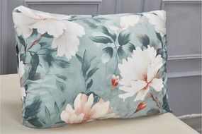 Lenjerie de pat turcoaz din microsatin pentru pat de o persoană cu 3 piese 140x200 cm Selma – My House