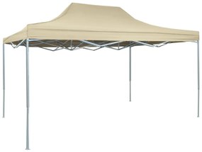 vidaXL Cort de petrecere pliabil profesional, crem, 3 x 4 m, oțel