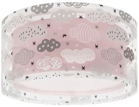 Plafonieră pentru copii CLOUDS 2xE27/60W/230V roz Dalber 41416S