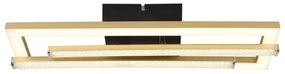 Plafoniera LED design HIGHWAY negru/auriu