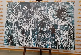 Tablou păpădie cu elemente abstracte