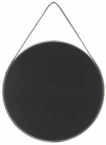 Oglinda rotunda cu rama din MDF gri Ultima, 3,5-7,5cm (L / D) x 49,5cm (W) x 49,5cm (H)