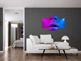 Tablou - Imaginea buzelor colorate (90x60 cm)