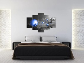 Tabloul bilelor albastru închis (150x105 cm)