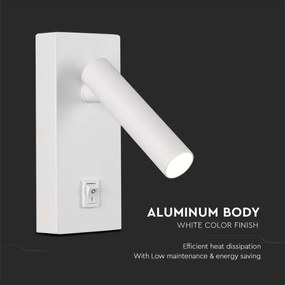 Spot LED de perete LED/2W/230V 4000K alb