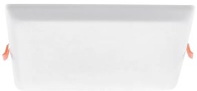 Plafoniera LED incastrabila pentru baie IP20/IP65 Oleg alb 22,8x22,8cm
