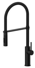 Paffoni - Baterie pentru chiuvetă LIGHT cu pulverizator extractibil, 52,5 cm, crom lucios