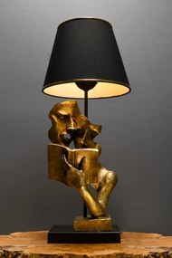 Veioza Lecture, Soclu E27, Max. 45 - 60W, Culoare Negru / Auriu
