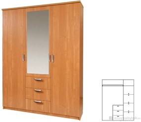 Dulap de haine Pembury 150/40 (cu oglindă). 746579