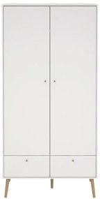 Șifonier alb 99x200 cm Bodo – Tvilum