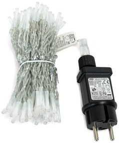 Aigostar - Ghirlandă LED exterior de Crăciun, 300 LED/6W/230V, 8 funcții, 3x1m, IP44, alb cald + telecomandă