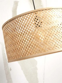 Lampadar eco din bambus Java L white/50x22, nat