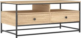 vidaXL Măsuță de cafea, stejar sonoma, 100x51x45 cm, lemn prelucrat