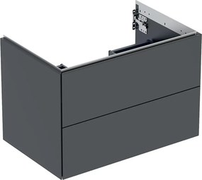 Dulap baza suspendat Geberit One negru mat 75 cm