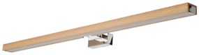 Aplică LED pentru oglindă Brilagi WOODY MIRROR LED/15W/230V IP44 stejar/crom
