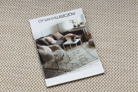 Covor SISAL SION cerc A5165A Melanj țesute plate ecru / cremă