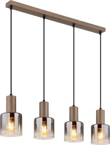Globo 54318-4H - Lustră suspendată pe cablu WALTON 4xE27/40W/230V