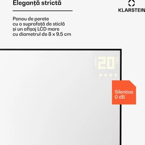 Klarstein Wonderwall Smart Bornholm, încălzitor cu infraroșu, 100 x 60 cm, 600 W, aplicație