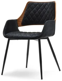 Scaun Morgana (nuc închis + negru). Promo -16%. 1111197
