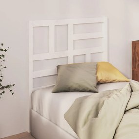 818176 vidaXL Tăblie de pat, alb, 106x4x104 cm, lemn masiv de pin