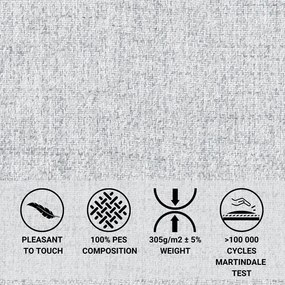 Pat matrimonial gri deschis tapițat cu spațiu de depozitare cu somieră 180x200 cm Baleine – Maison de Rêve