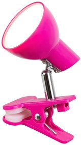 Veioza, lampa de birou cu clema design modern Noah roz