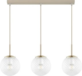 Brilagi - Lustru pe cablu STELLA 3xE27/60W/230V bej/auriu