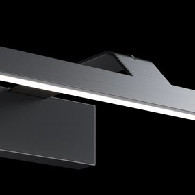 Aplica de perete LED pentru oglinda sau tablou Decart negru