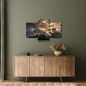 Tablou cu nori și pădure (90x60 cm)
