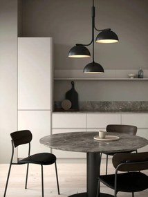 Pendul cu 3 surse de iluminat design modern TULLIO negru