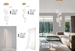 Lustra aplicata LED moderna cu design original deosebit SIDERNO