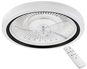 Plafonieră LED cu ventilator GEMMA LED/37W/230V alb + telecomandă