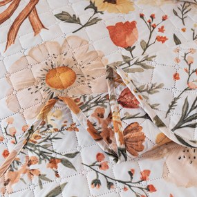 Cuvertura de pat FLORAL RIBBON, crem Dimensiune: 170 x 210 cm