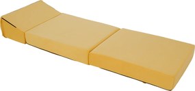 Saltea pliabilă/fotoliu extensibil, 2 in 1, galben, PELOS
