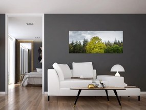 Tablou - Copac verde în câmp (120x50 cm)