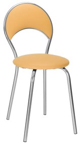 Scaun dinning bucatarie Acvarium Plus, Ocru piele ecologica