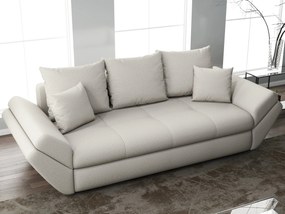 Canapea extensibilă dumonde cu ladă de depozitare si sezut confortabil din spuma high-density, Loana Enjoy Bej 250x100 cm