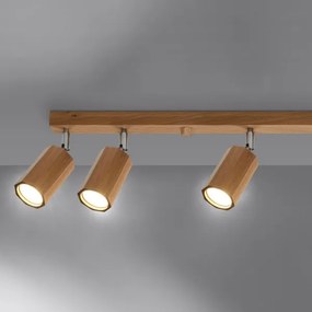 Spot ZEKE 6xGU10/40W/230V stejar Sollux SL.1032