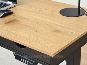 Masă PC Osto 140 (stejar negru + negru). 1109839