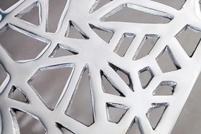 Masuta de cafea din aluminiu Abstract 60cm argintiu