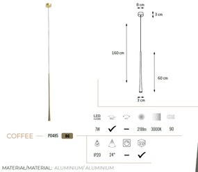 Pendul, Lustra LED design modern COFFEE