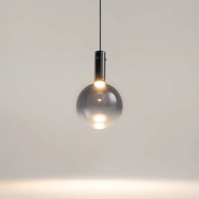 Lustra/Pendul LED design decorativ Nebula 20cm negru