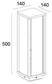 Lampă de exterior MELISSA 1xE27/15W/230V IP54 Gardino LX1463-500